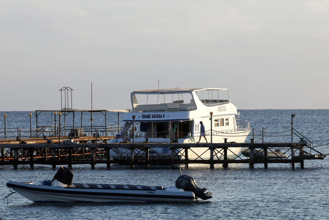 Egypt released video footage Wednesday of the latest tourists rescued from a boat that capsized off the country’s Red Sea coast, where at least four people lost their lives. (REUTERS)