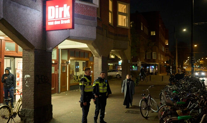 Police officers are seen patrolling the streets in Amsterdam, Netherlands, Tuesday, Nov. 12, 2024, as the city is facing tensions following violence last week. (AP/File)