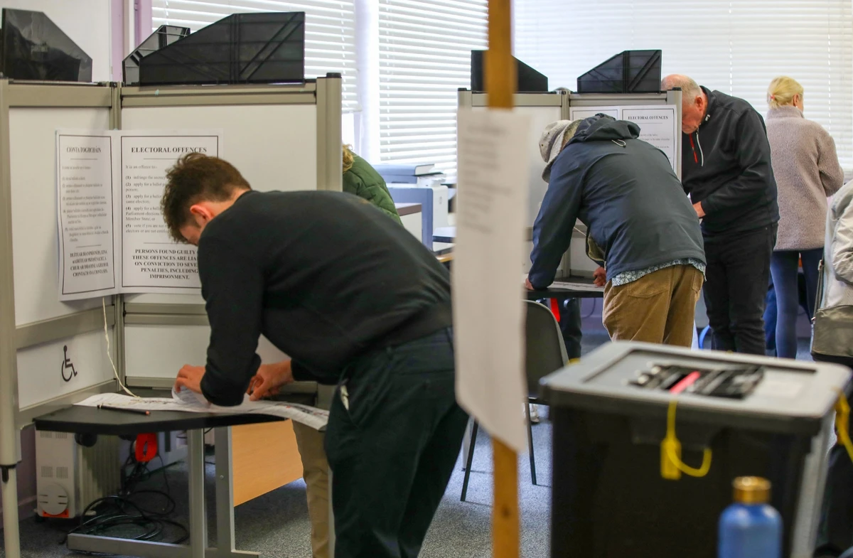 Voters in the Republic of Ireland go to the polls on Friday in the first parliamentary election since 2020 (File/AFP)