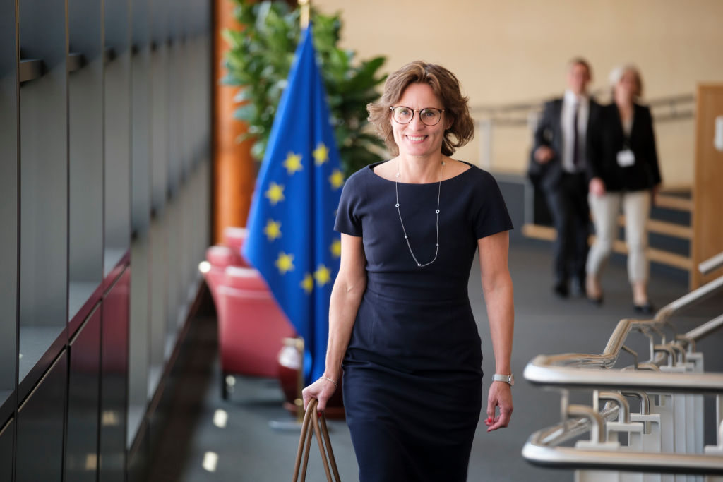 Jessika Roswall, the EU Commissioner for Environment, Water Resilience, and a Circular Competitive Economy, will lead the EU delegation at COP16. AFP/File