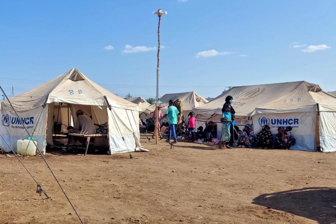 The Zamzam camp, south of the regional capital El-Fasher, was hit by heavy rocket and artillery fire from the RSF on Sunday morning. (FILE/AFP)