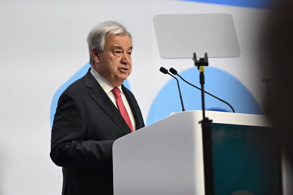 The United Nations chief said Monday the situation in war-torn Gaza was “appalling and apocalyptic,” warning conditions faced by Palestinians in the territory may amount to the “gravest international crimes.” (X/@antonioguterres)