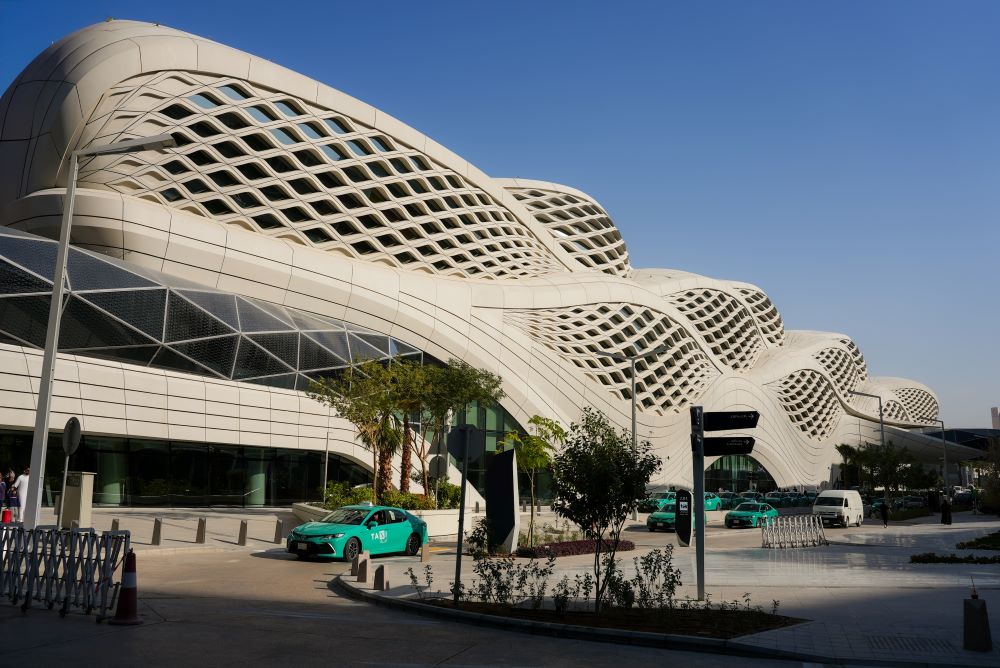 The exterior of KAFD Station in Riyadh. (AN Photo/Jafar Al-Saleh)
