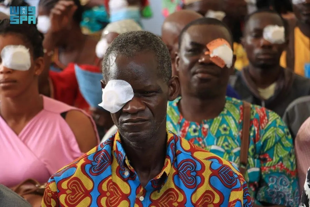 During the campaign, which ran for a week, KSrelief's volunteer medical team examined 4,000 cases, performed 406 specialized eye surgeries, and distributed 1,154 pairs of eyeglasses. (SPA)
