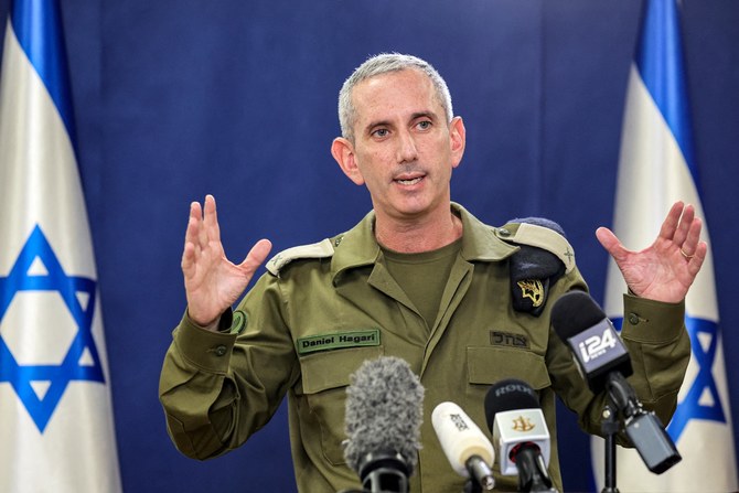 The Israeli military's chief spokesman, Rear Admiral Daniel Hagari, has apologised for publicly criticising a bill that would protect soldiers who disclose classified information to the prime minister. (AFP/File)