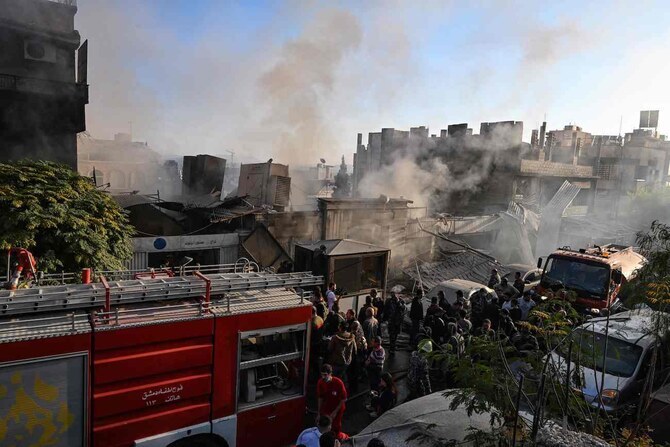 Syrian air defences shot down two "enemy" drones over Damascus on Thursday, state news agency SANA reported, citing a military source. (AFP/File)