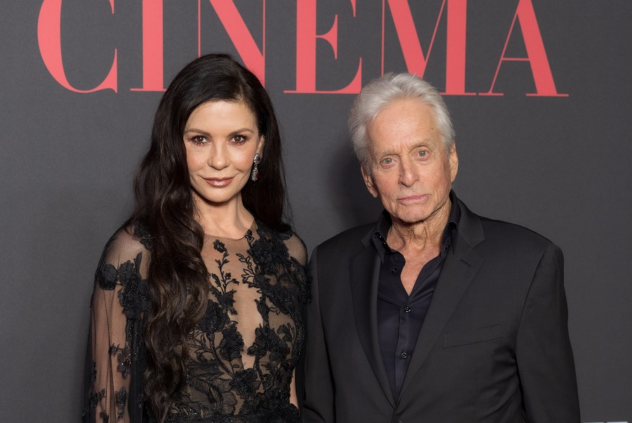 Catherine Zeta-Jones and Michael Douglas attended the event at the Red Sea International Film Festival. (Getty Images)