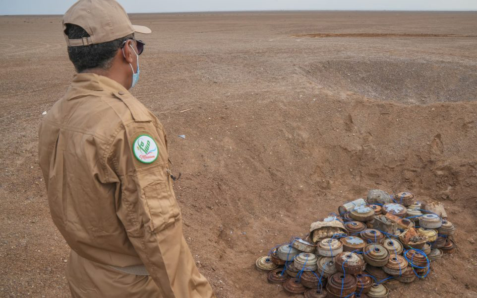 The initiative trains local demining engineers and provides them with modern equipment. (Supplied)