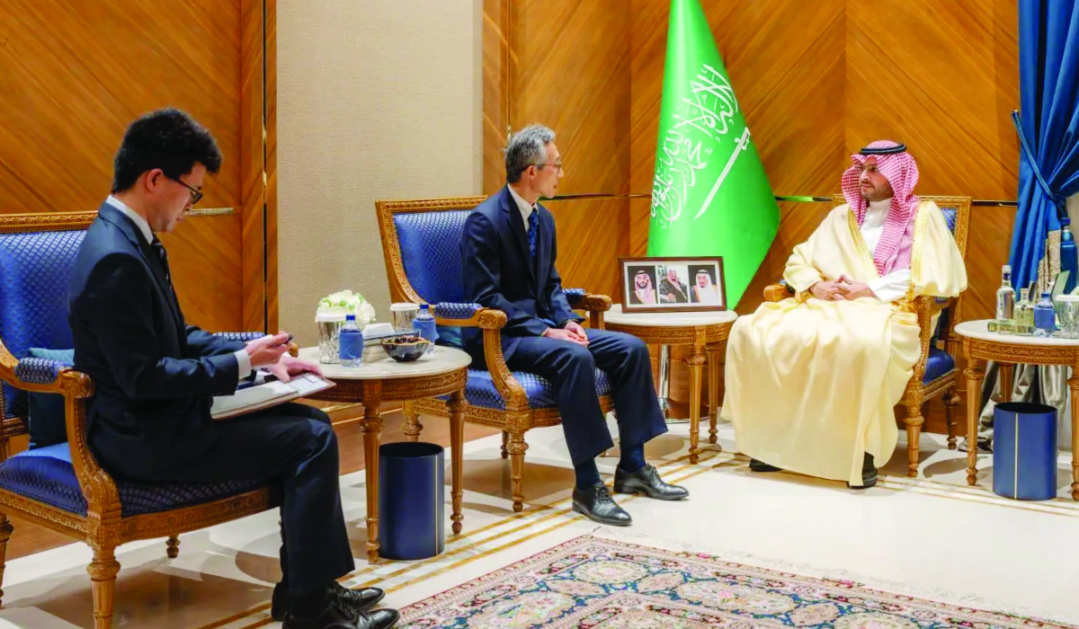 Minister receives newly appointed Japanese envoy to Saudi Arabia