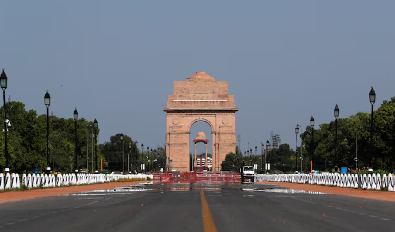 The India Gate war memorial is pictured in New Delhi, India on April 8, 2020. (REUTERS/File)