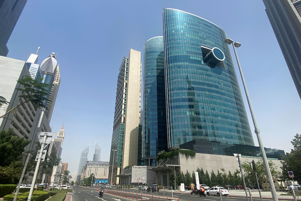 A view shows the Emirates Financial Towers in Dubai, UAE. File/Reuters