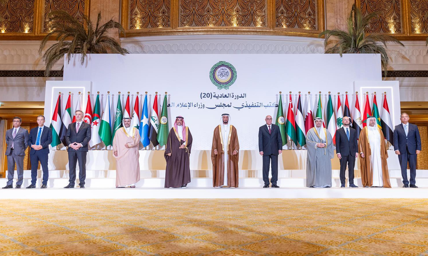 Heads of Arab delegations, institutions, and unions were engaged in media-related activities. (SPA)