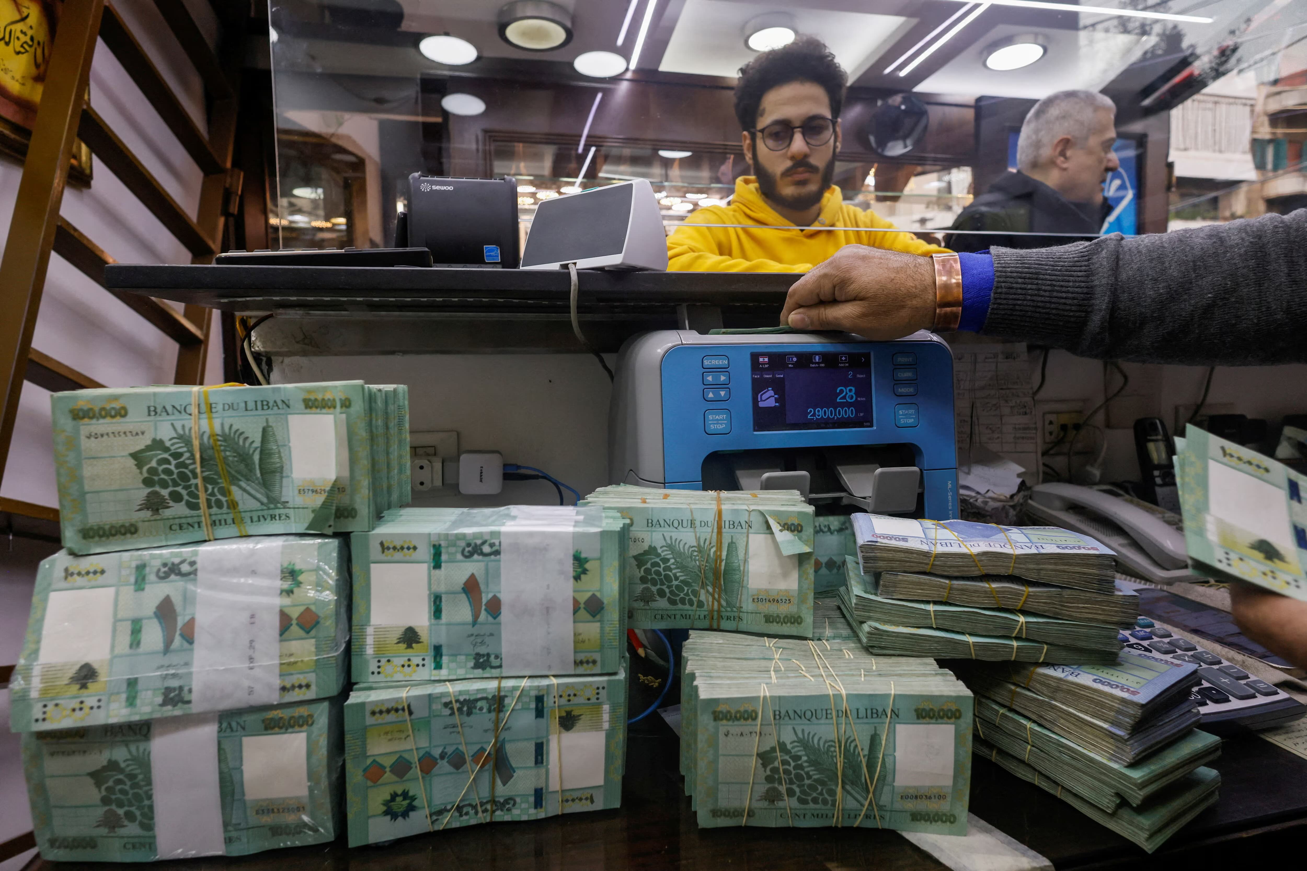 Lebanon’s dollar-denominated bonds surged by 30 percent in 10 days, reaching 13 cents to the dollar on Dec. 9. Reuters/File
