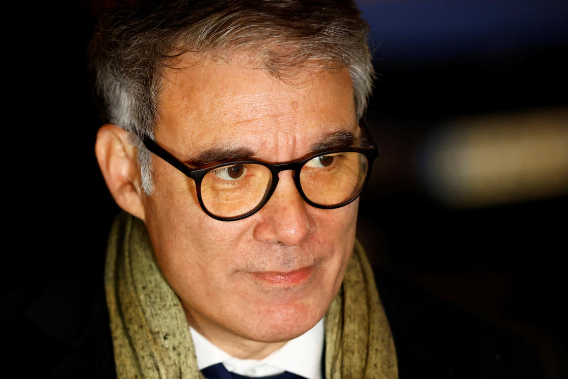 Olivier Faure, First Secretary of the French Socialist Party, leaves after a meeting with the French President, party leaders and heads of parliamentary groups, except those of La France Insoumise (France Unbowed — LFI) and the Rassemblement National (far-right National Rally — RN), as part of consultations aimed at appointing a new Prime Minister, at the Elysee Palace in Paris, France, December 10, 2024. (REUTERS)