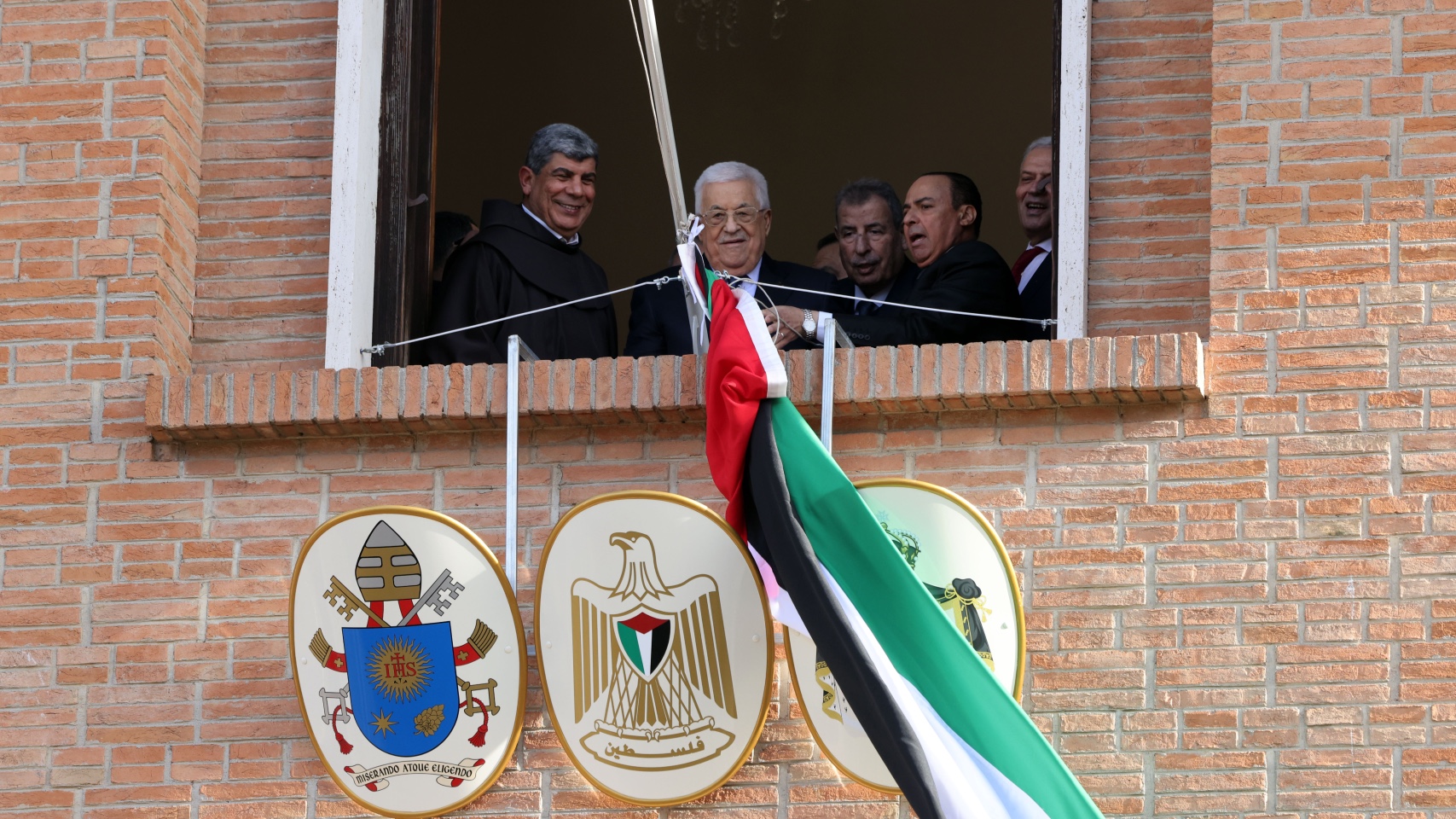 Palestinian President Mahmoud Abbas officially inaugurated the new building of Palestine’s Embassy in Vatican City, Dec. 12 (WAFA)