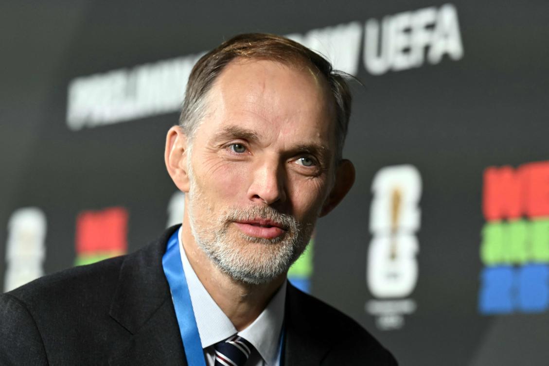 England’s German Thomas Tuchel arrives to attend the draw for the 2026 Fifa World Cup European qualifiers at the FIFA headquarters in Zurich, on Dec. 13, 2024. (AFP)