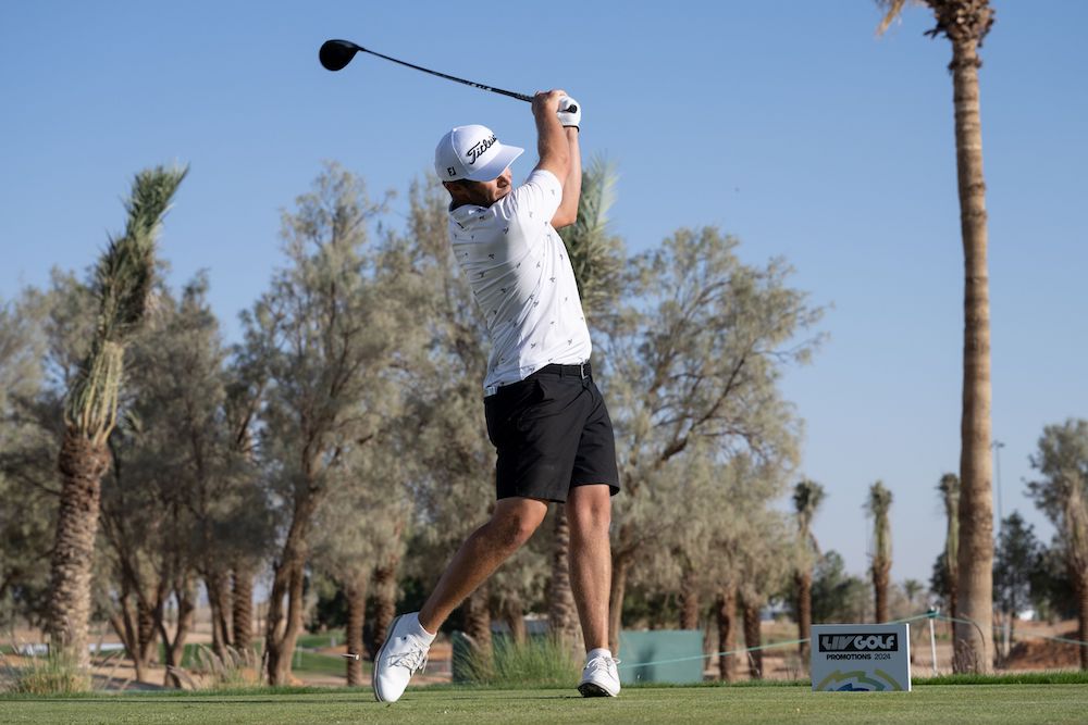 A flawless seven-under 64 secured Ben Campbell’s place in the 36-hole final day alongside a number of regulars on The International Series in Riyadh. (Supplied)