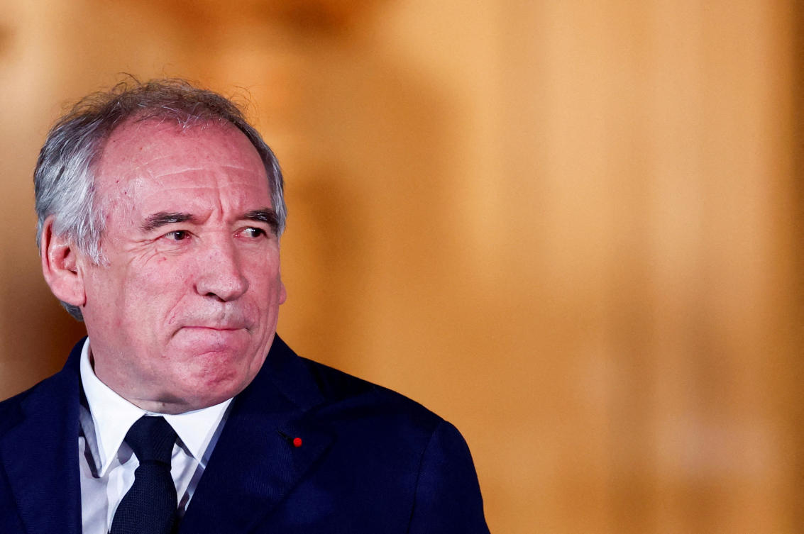 France's newly appointed Prime Minister Francois Bayrou reacts on the day of the handover ceremony at the Hotel Matignon in Paris, France, December 13, 2024. (REUTERS)