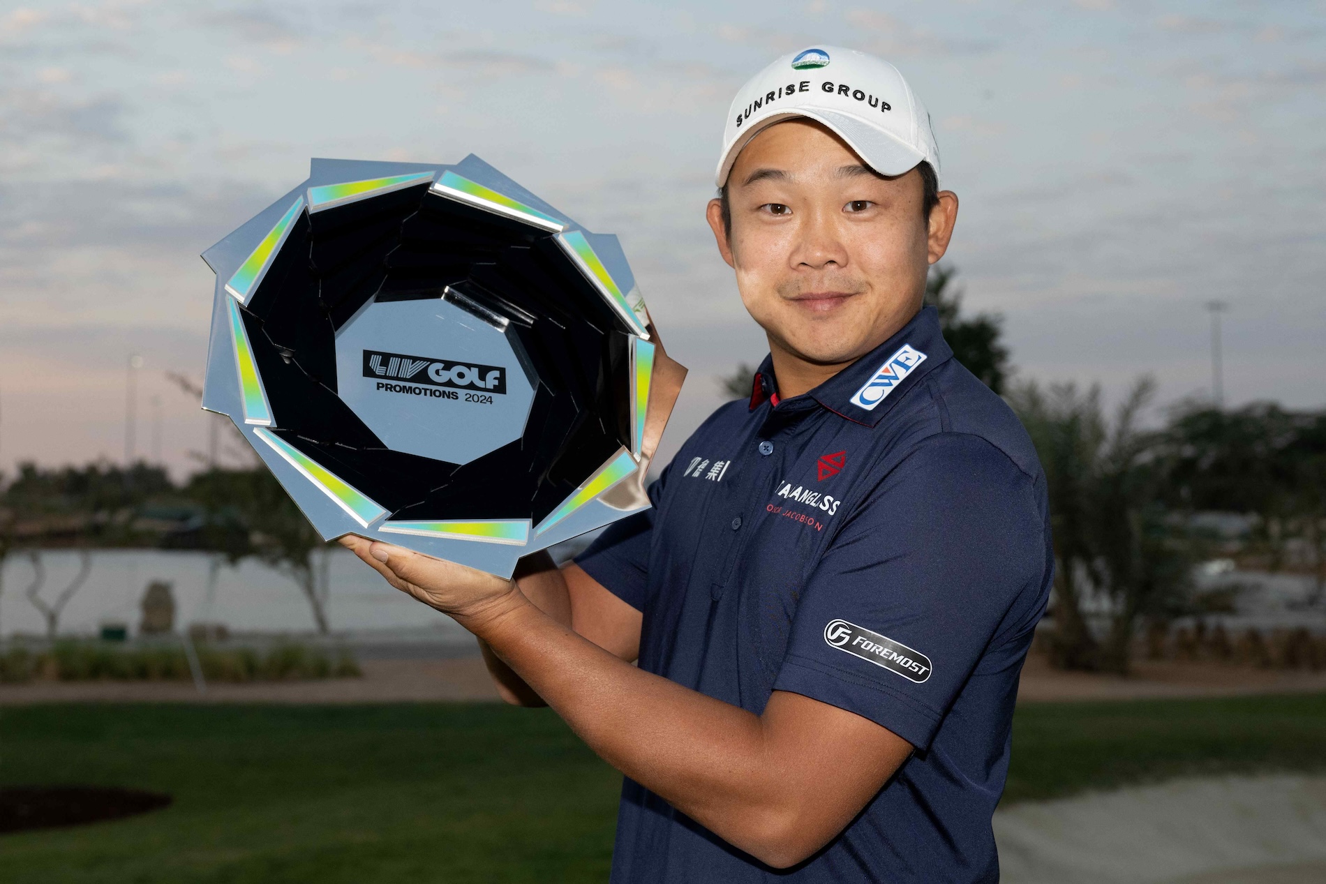 Lee Chieh-po of Chinese Taipei claimed the coveted spot in the LIV Golf League's 2025 season after victory in Riyadh (Montana Pritchard/LIV Golf)