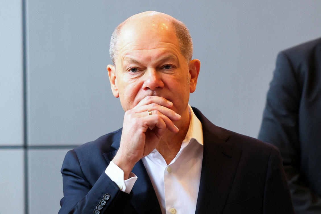 Assuming the no-confidence vote passes, Scholz and his ministers will remain in office in an acting capacity until a new government is formed. (Reuters)