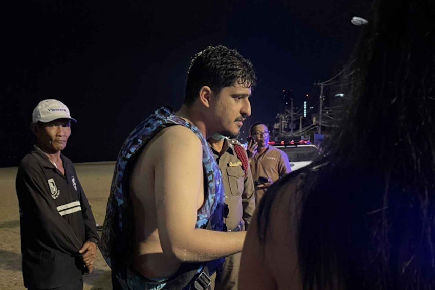 Saudi tourist Abdulrahman Mahdi M. Al-Amri was rescued by Thai authorities in Pattaya, Thailand on Dec. 14, 2024. (Bangkok Pos)
