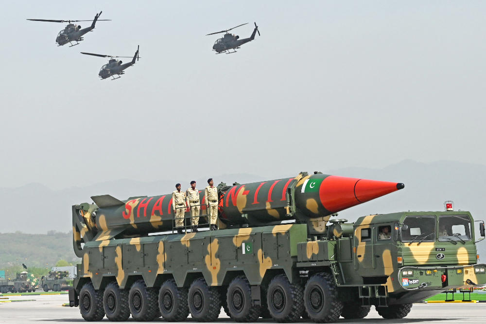 Islamabad casts its nuclear weapons and ballistic missile programs as deterrents against Indian aggression and intended to maintain regional stability. (AFP/File)