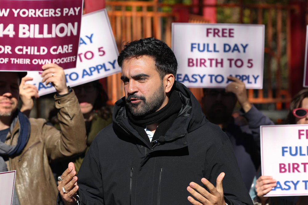 New York Assembly member Zohran Mamdani has vowed to reverse the policies he claims Mayor Eric Adams imposed that punished pro-Palestine student protestors last spring. (AFP file photo)