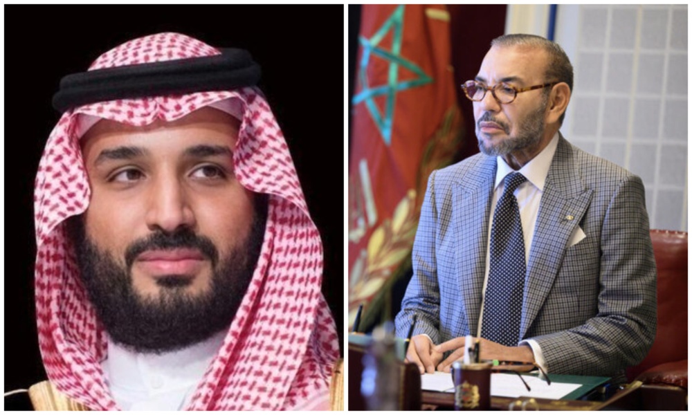 Crown Prince Mohammed bin Salman made a phone call on Friday to King Mohammed VI of Morocco to check on the king's health and wish him continued good health and wellbeing. (SPA/AFP/File Photo)