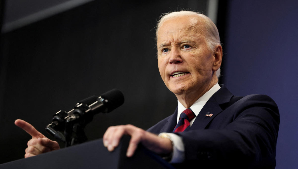 US President Joe Biden had delegated to the secretary of state the authority ‘to direct the drawdown of up to $571.3 million in defense articles and services’ for Taiwan. (Reuters)