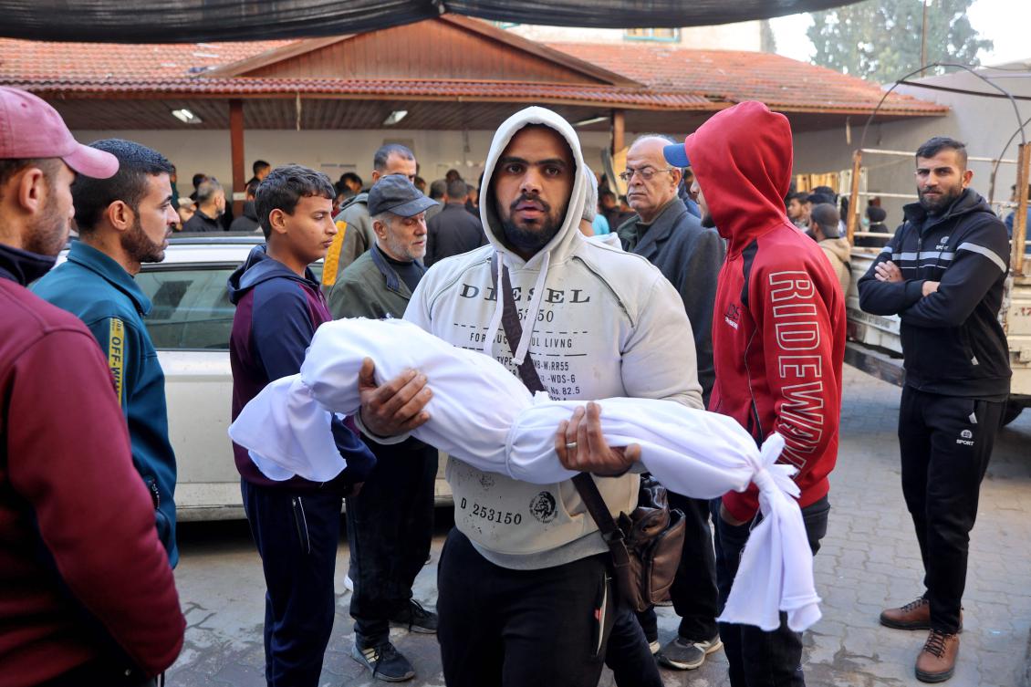 Israel’s military offensive in Gaza has killed mored than 45,200, mostly women and children. (AFP)