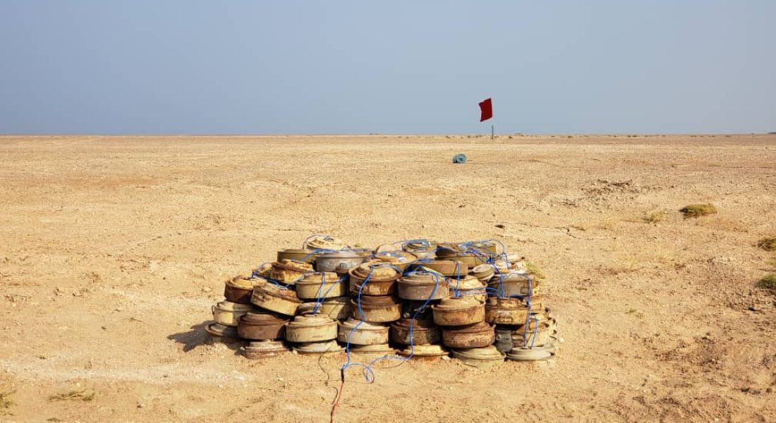 The explosives were planted indiscriminately and posed a threat to civilians, including children, women and the elderly.(Supplied/Project Masam)