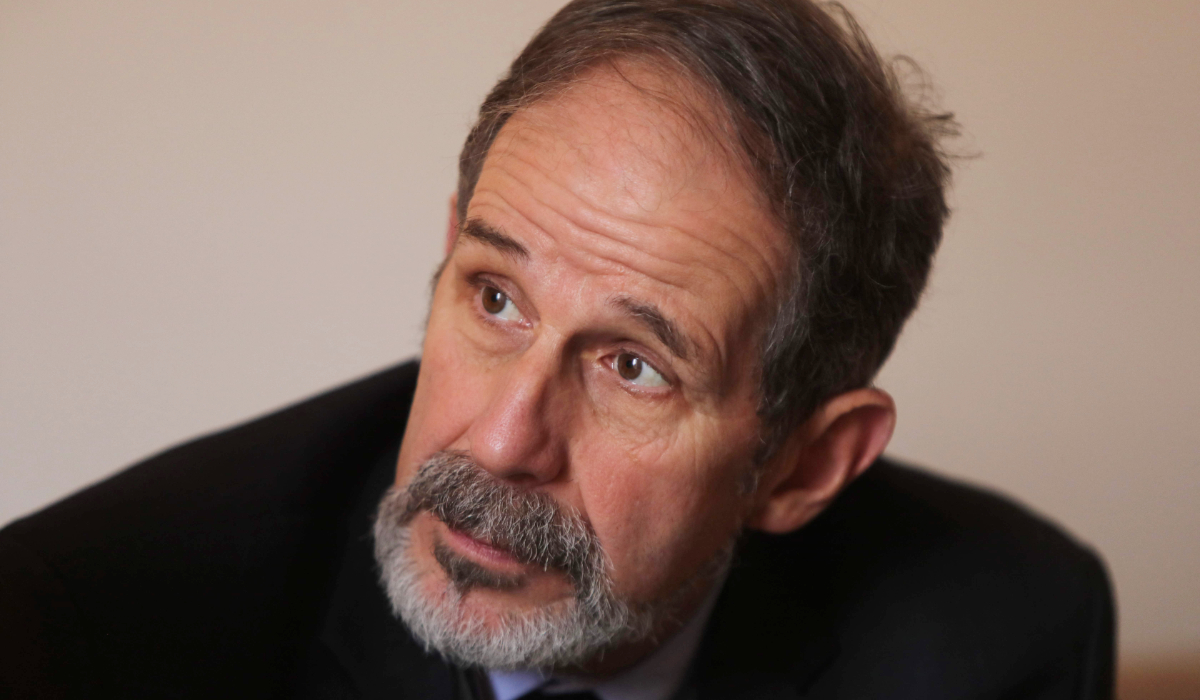 Head of the United Nation's International, Impartial and Independent Mechanism on Syira (IIIM) Robert Petit talks to AFP during an interview at his Damascus residence on December 22, 2024. (AFP)