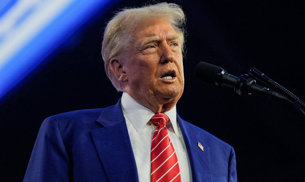 US President-elect Donald Trump speaks at Turning Point USA's AmericaFest in Phoenix, Arizona, US, December 22, 2024. (Reuters)