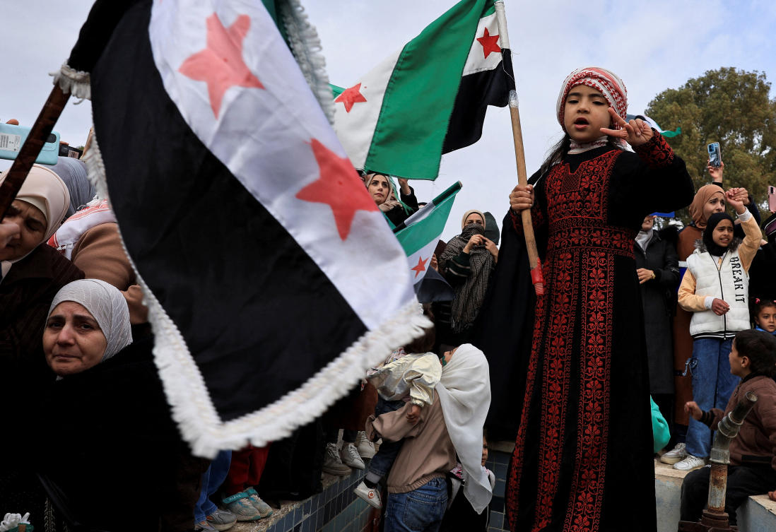 Iran’s supreme leader Ayatollah Ali Khamenei said Syria’s young men would ‘stand with strength and determination against those who have designed this insecurity.’ (Reuters)