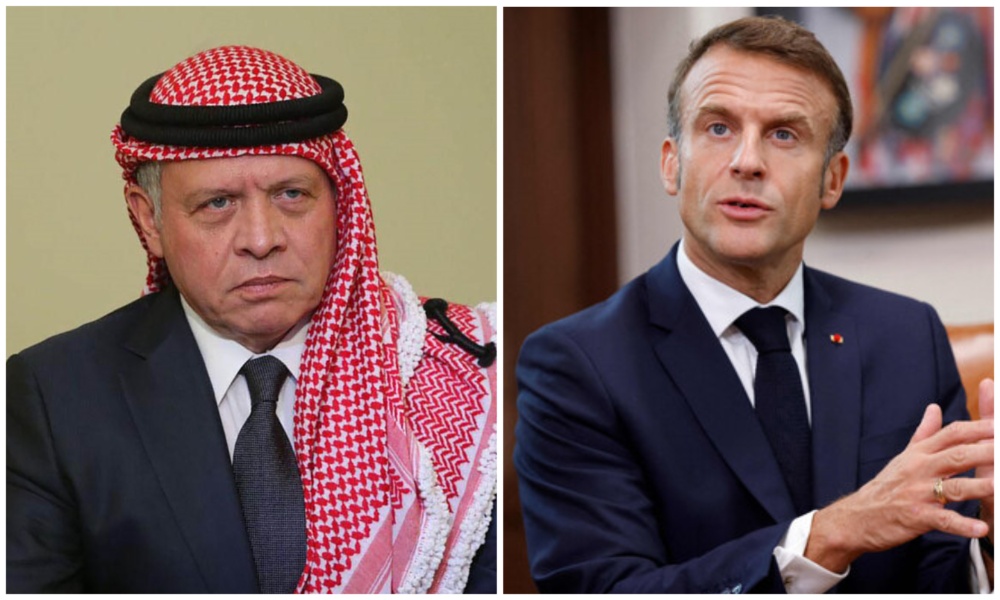 King Abdullah II reaffirmed on Friday Jordan’s commitment to supporting Syria in building a free, independent, and fully sovereign state that reflected the aspirations of all its people in a phone conversation with Emmanuel Macron. (Petra/AFP/File Photo)