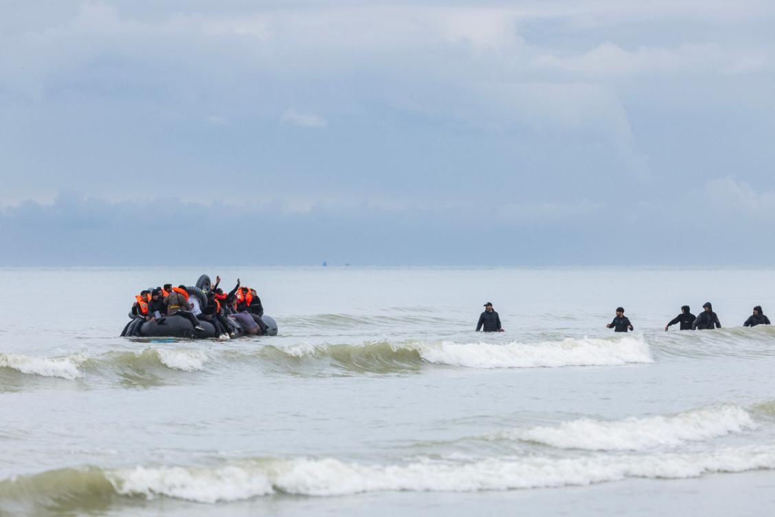 Many migrants would be put on small boats for the perilous sea crossing of the Channel between northern France and England’s south coast. (File/AFP)