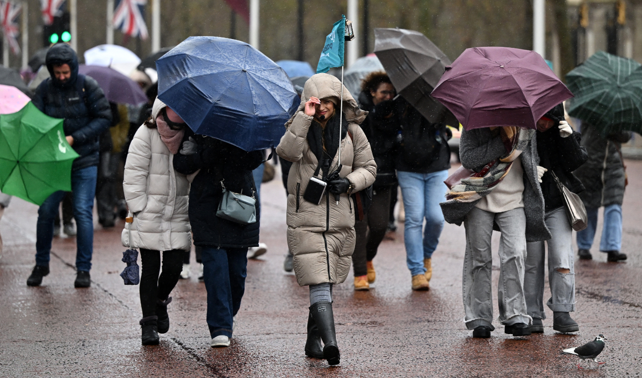 The UK’s Met Office, meanwhile, said heavy rain and strong winds could be expected in parts of Scotland, Northern Ireland and northern England. (AFP/File)