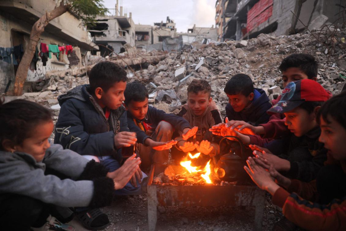 Gaza’s 2.4 million residents have endured severe shortages of electricity, drinkable water, food and medical services due to the devastating Israeli offensive. (AFP)
