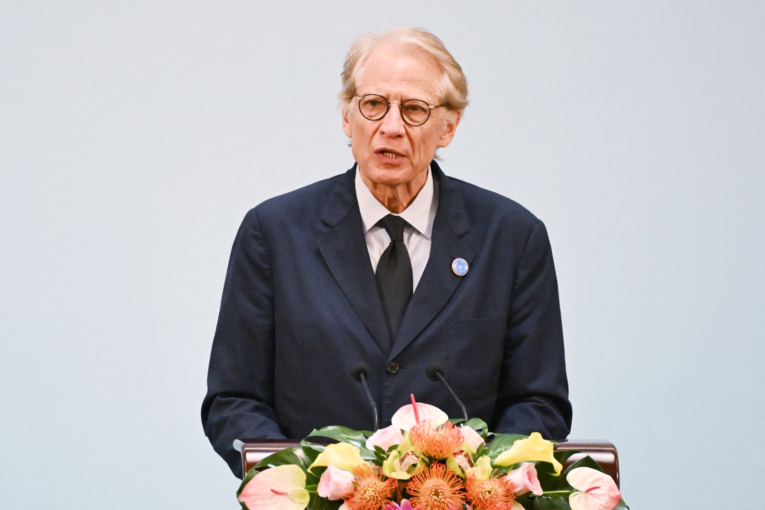 De Villepin’s heavy criticism of the US is misplaced and, despite his eloquence in speech, is vulgar (File/AFP)