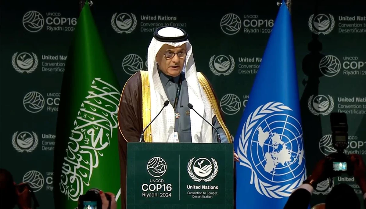 Abdulrahman Al-Fadli, the Kingdom’s minister of environment and COP16 president. Screenshot