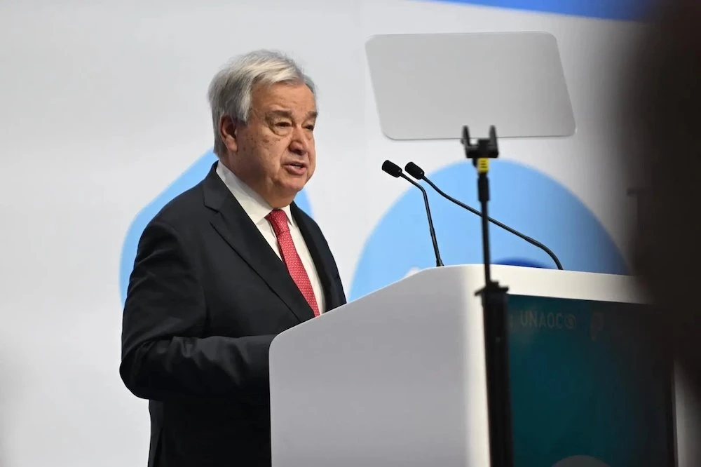 The United Nations chief said Monday the situation in war-torn Gaza was “appalling and apocalyptic,” warning conditions faced by Palestinians in the territory may amount to the “gravest international crimes.” (X/@antonioguterres)