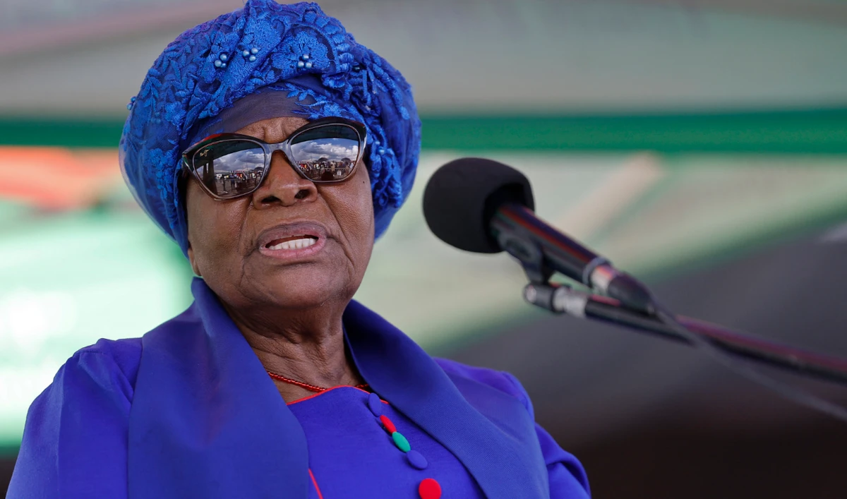 Nandi-Ndaitwah, 72, became the first woman to rule the mineral-rich nation, governed by her South West Africa People’s Organization party since independence from apartheid South Africa in 1990. (AFP)