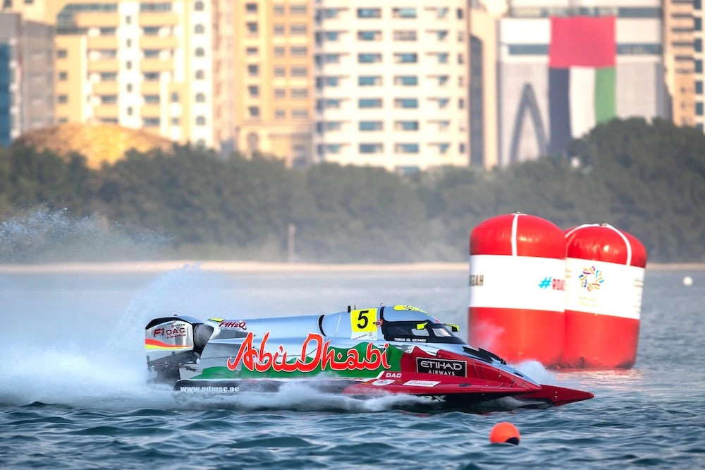 Team Abu Dhabi’s Thani Al-Qemzi in action during qualifying for the Grand Prix of Sharjah. (Simon Palfrader)