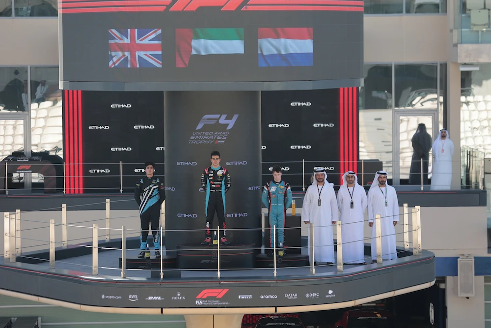 Yas Heat Racing Ambassador and Mumbai Falcons Racing’s Rashid Al-Dhaheri again dominated the field at Yas Marina Circuit. (Supplied)