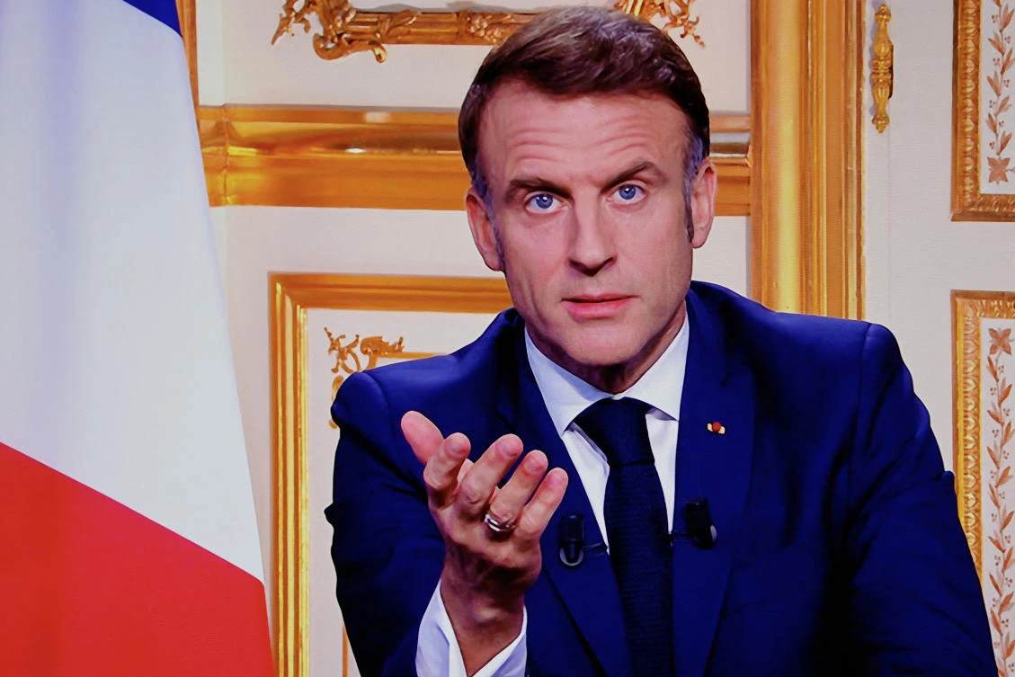 A French President Emmanuel Macron said last week he planned to serve out the remainder of his term, vowing ‘30 months of useful action. (AFP)