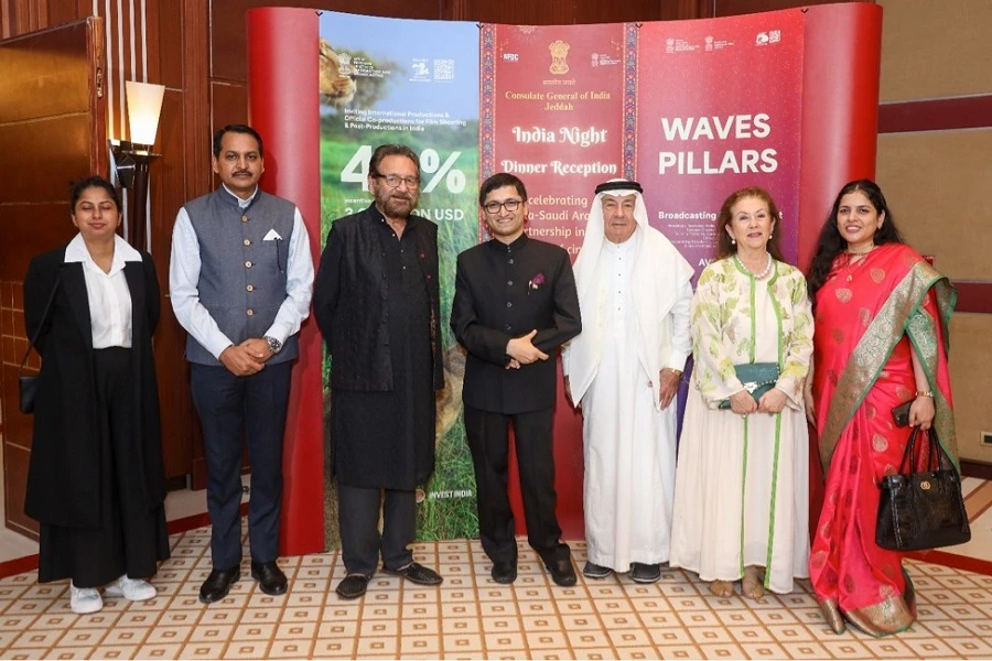 The “India Night” event in Saudi Arabia honored Indian-Saudi partnership in the world of cinema. (Supplied)
