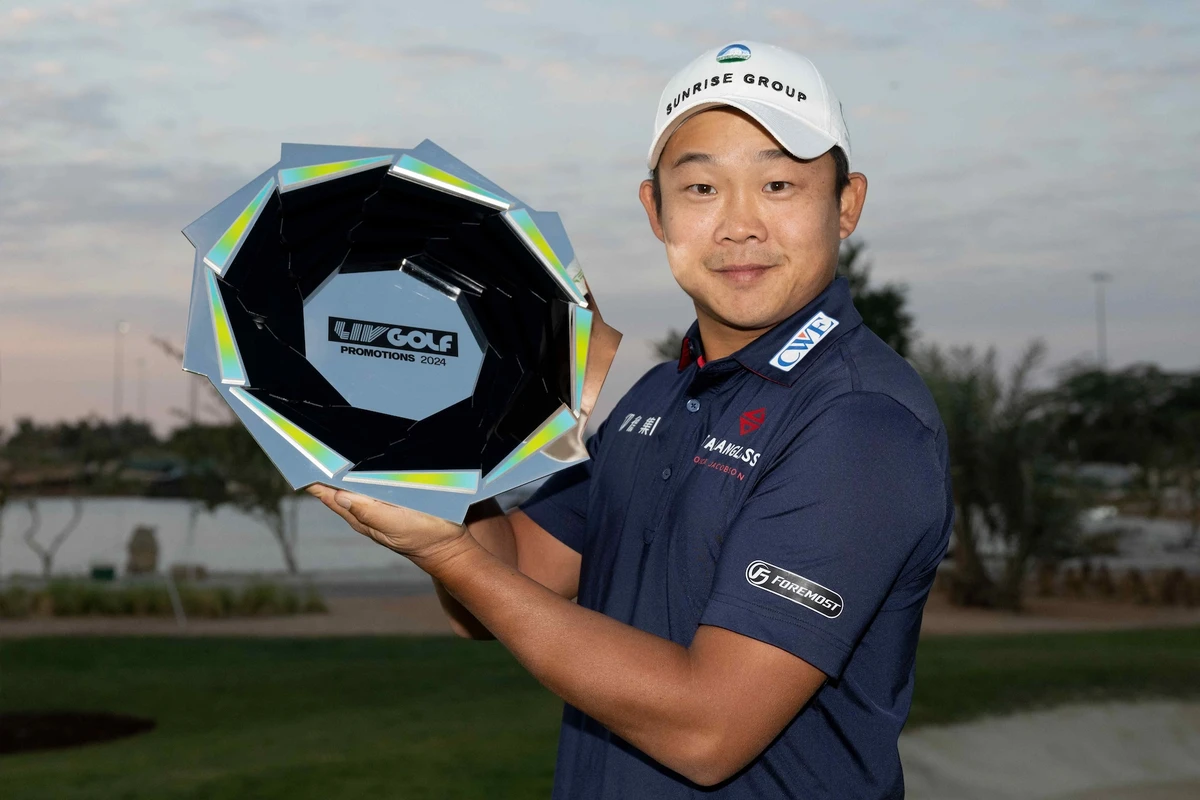 Lee Chieh-po of Chinese Taipei claimed the coveted spot in the LIV Golf League's 2025 season after victory in Riyadh (Montana Pritchard/LIV Golf)