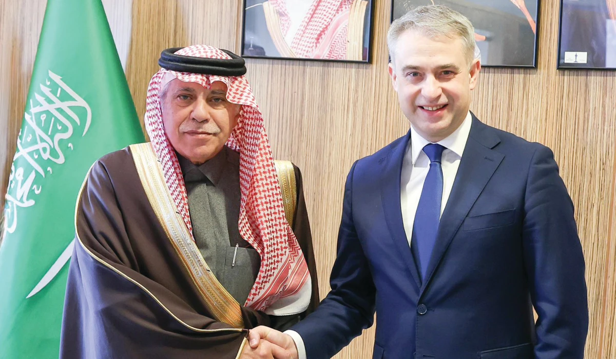 Polish Deputy Prime Minister Krzysztof Gawkowski receives Saudi Minister of Commerce Majid Al-Qasabi in Warsaw. (Supplied)