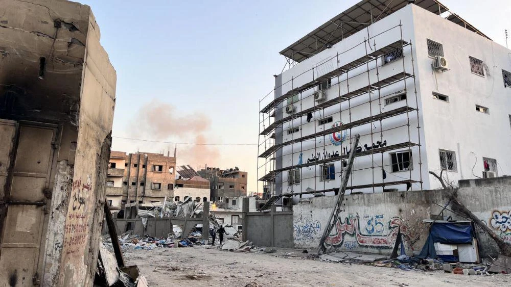 Kamal Adwan Hospital in Beit Lahia, northern Gaza, on October 31, 2024. (AFP)