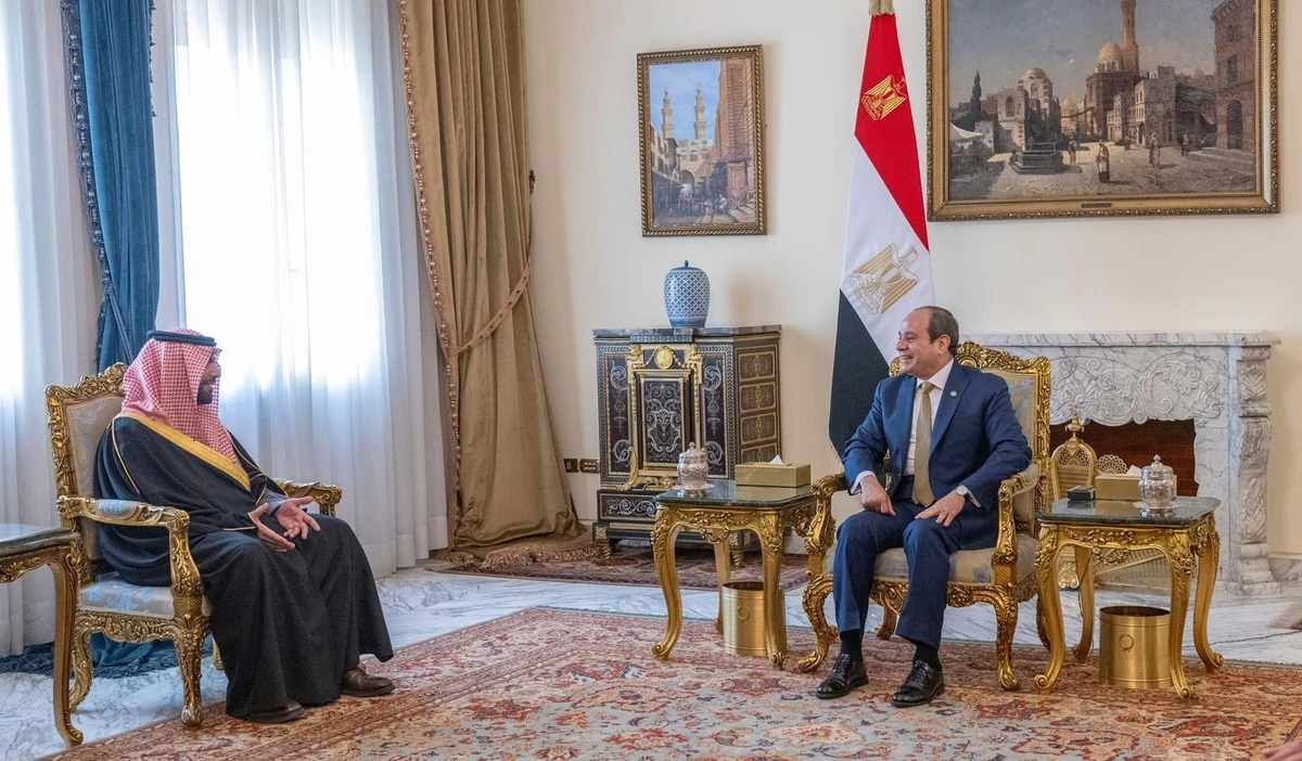 Prince Badr met the Egyptian President in Cairo, Dec. 17 (SPA)
